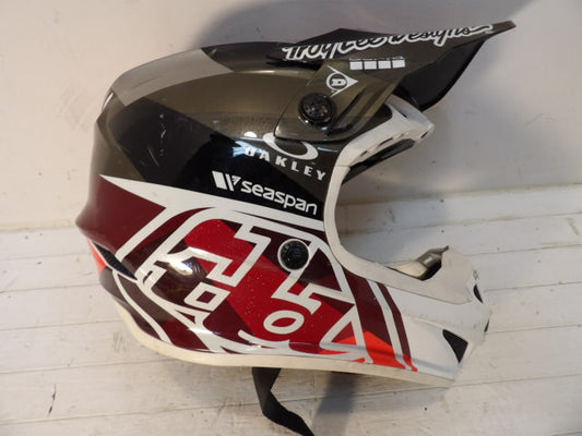 Troy Lee Designs Helmet - Youth Large - White / Red