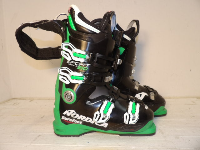 Nordica Sports Machine Size 24.5 Downhill Boots - Green / Black