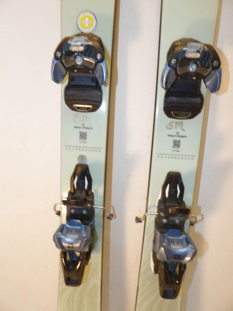 Womens Salomon QST Lumen 98 w/ Warden Size 168cm Downhill Skis - Light Green