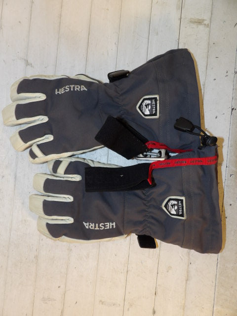 Men's Hestra Size 8 Grey Gloves