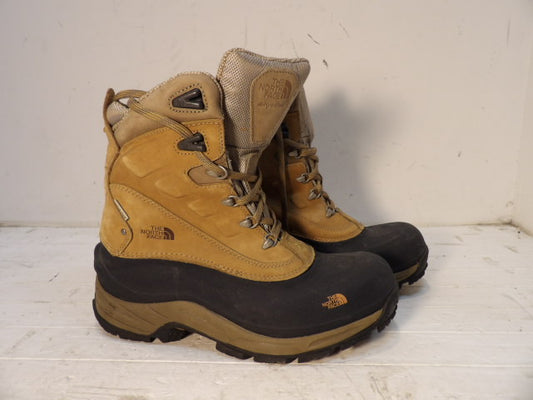 Mens North Face Size 10.5 Tan Boots - Tan