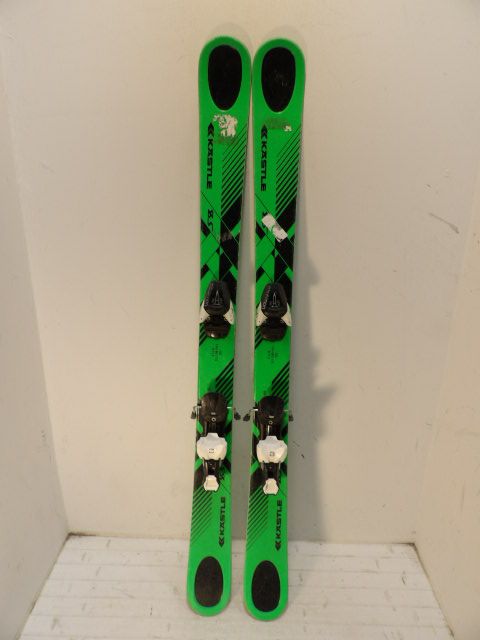 Youth Kastle Size 135cm Kids Skis - Green