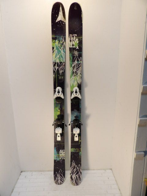 Mens Atomic Access w/ Atomic  Size 171cm Downhill Skis - Black / Green