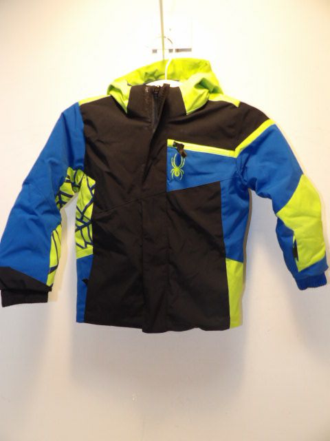 Youth Spyder Size 5 Blue Jacket - Blue / Yellow