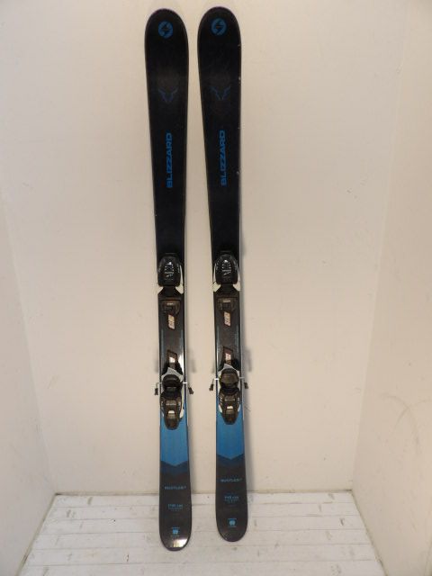 Youth Blizzard Rustler Size 148cm Kids Skis - Black / Blue