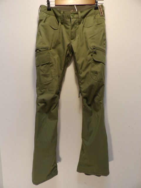 Women's Burton Size XS Green Pants - Green