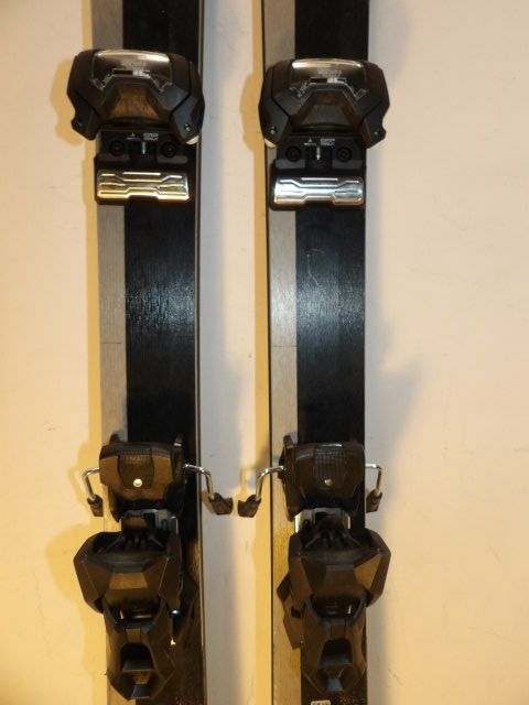 Men's Salomon Stance 84 w/ Attack 14 Size 177cm Downhill Skis - Grey/Orange