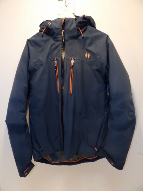Mens Black Diamond Size Medium Blue Jacket - Blue