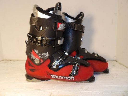 Mens Salomon Quest Access Size 31.5 Downhill Boots - Red