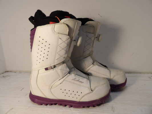 Women's DC Search Size 9.0 Boots - White / Purple