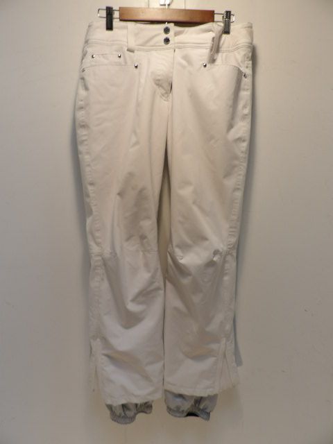 Women's Descente Size 12 White Pants - White