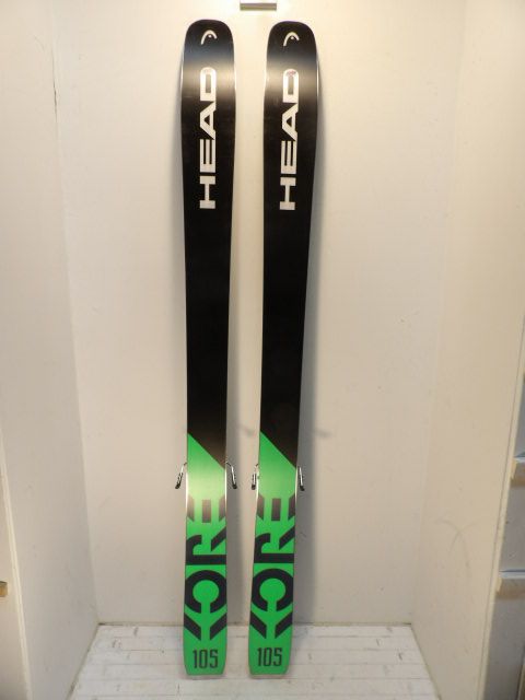 Mens Head Kore 105 w/ Marker S works Size 180cm AT Skis - Black