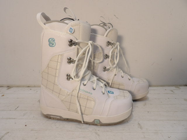 Women's Salomon Linea Size 6.5 Boots - White