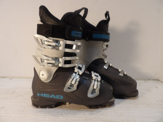 Womens Head Edge Size 24.5 Downhill Boots - Grey / White