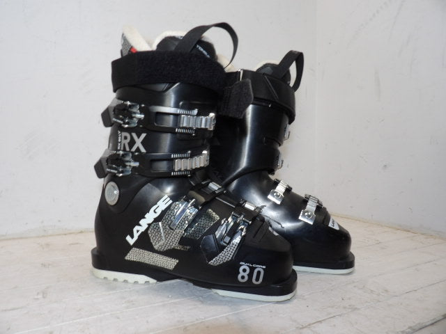 Womens Lange RX 80 Size 22.5 Downhill Boots - Black