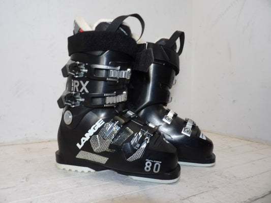 Womens Lange RX 80 Size 22.5 Downhill Boots - Black