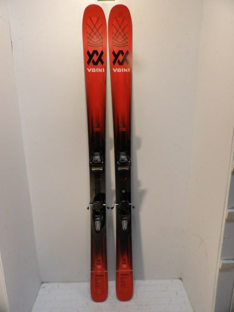 Mens Volkl M6 Mantra w/ Griffon Size 177cm Downhill Skis - Red / Black