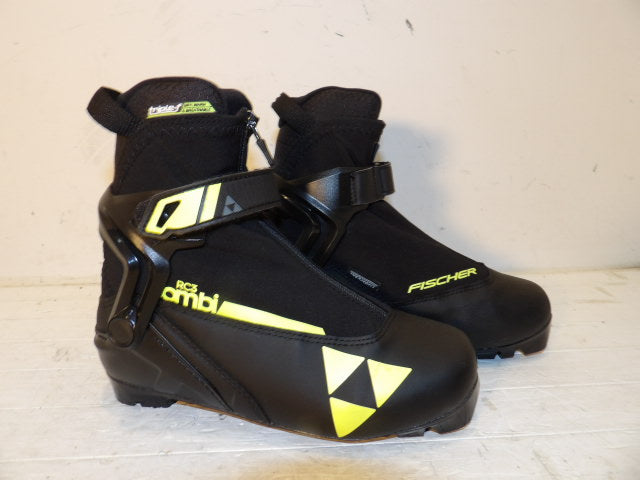 Fischer RC 3 Nordic Boots - Size 38 - Black / Yellow