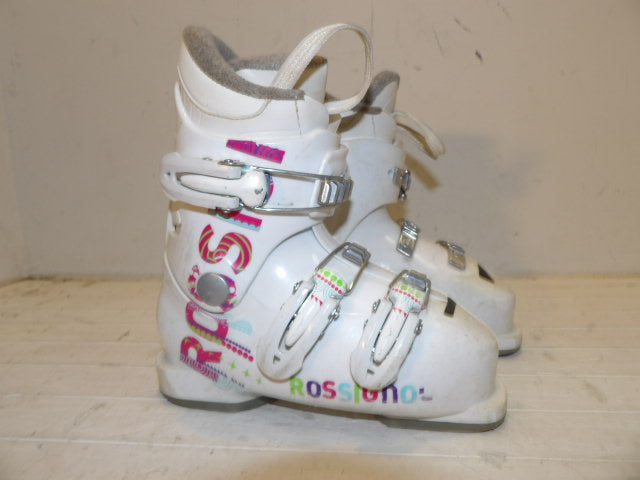 Youth Rossignol Size 18.5 Kids Boots - White