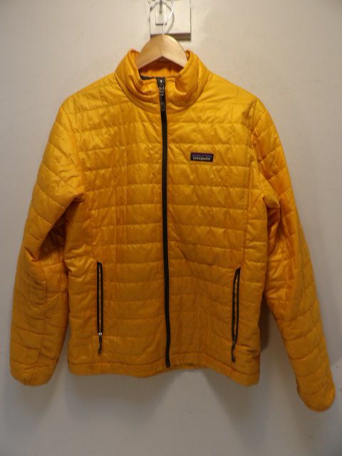 Mens Patagonia Puffy Size Medium Yellow Jacket - Yellow
