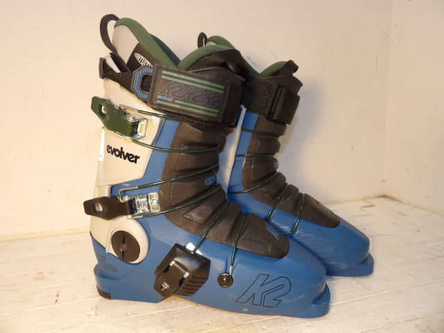 Mens K2 Evolver Size 26.5 Downhill Boots - Blue / Green