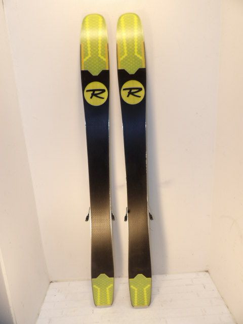 Mens Rossignol Soul 7 w/ Squire Size 156cm Downhill Skis - Black / Yellow