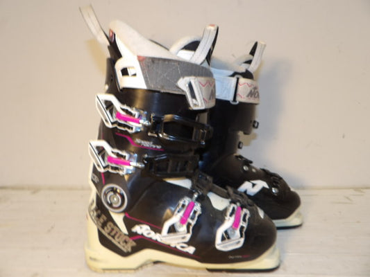 Womens Nordica Speed Machine Size 23.5 Downhill Boots - Black / White