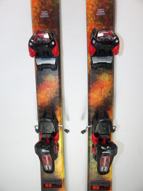 Mens K2 Reckoner 92 w/ Griffon Size 179cm Downhill Skis - Orange / Black