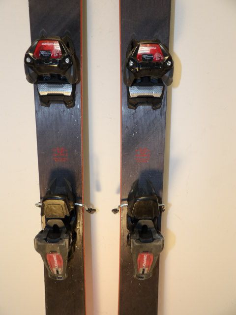 Mens Blizzard Bonafide 97 w/ Griffon Size 183cm Downhill Skis - Grey / Red