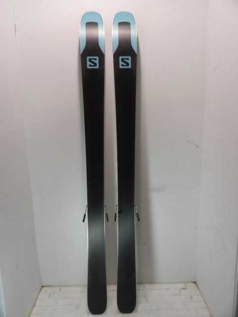 Womens Salomon Lux 92 w/ Warden Size 169cm Downhill Skis - Blue