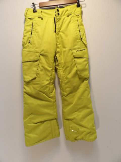 Youth Volcom Yellow Small Pants - Yellow