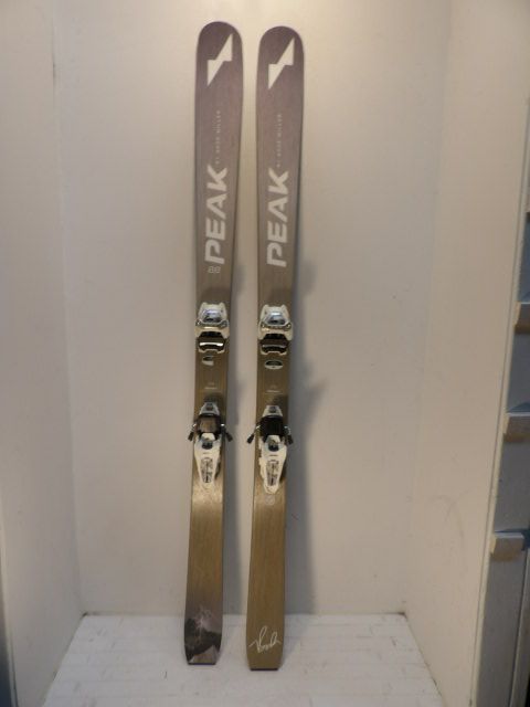 Mens Bode Miller  Peak Size 176cm w/ Griffon Downhill Skis - Silver