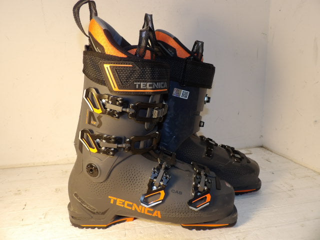 Men's Tecnica Mach Sport 100 Size 27.5 LV Downhill Boots- Grey / Orange