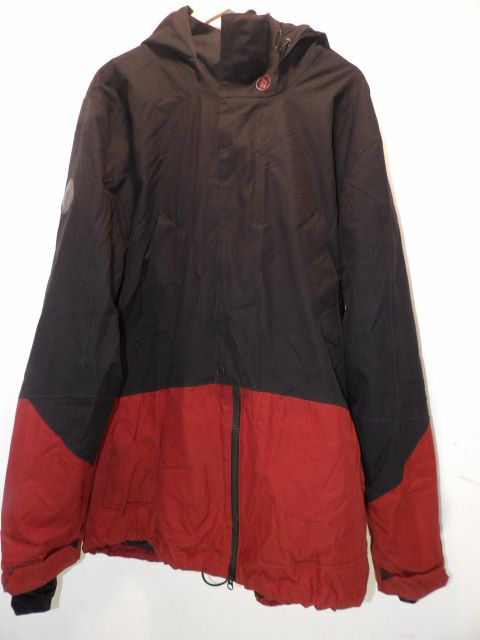 Men's Volcom Size XL Black Jacket - Black / Maroon