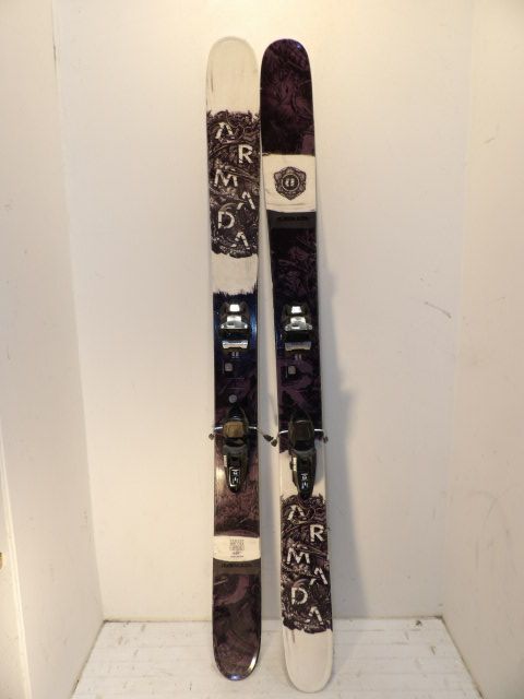 Mens 2020 Armada ARW JJ 116 w/Squire Size 165cm Downhill Skis - Black/White