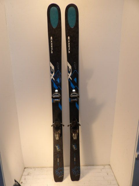 Mens Kastle FX 95 w/ Griffon Sole Size 173cm Downhill Skis - Black / Blue