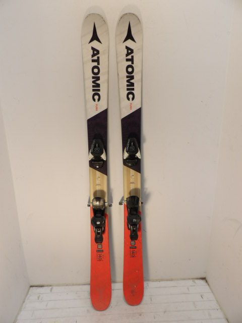 Youth Atomic Punx Size 140cm Kids Skis - White / Red / Black