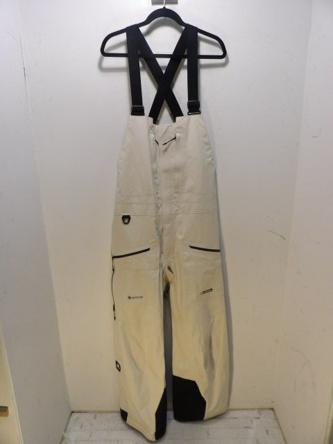 Mens Armada Coveted 3L Gore-Tex Size Large White Bibs