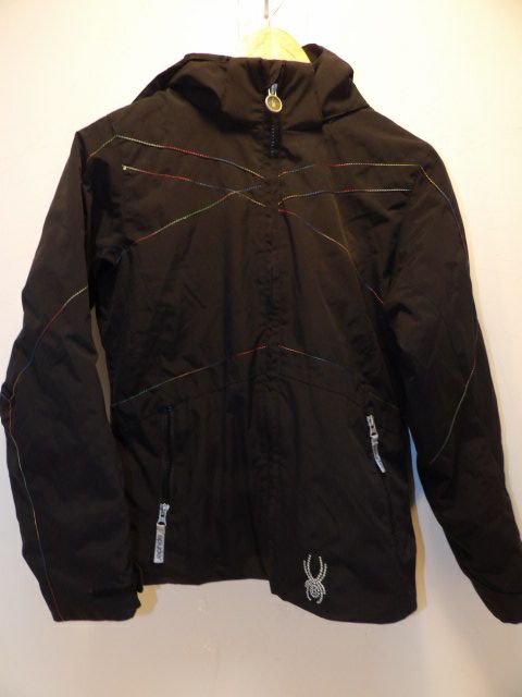 Youth Spyder 14 Black Jacket - Size 14 - Black