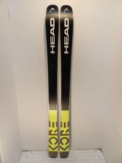 Mounted Once Mens Head Kore Size 170cm Downhill Skis - Yellow