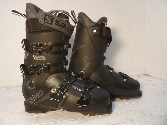 Mens Salomon S Pro 100 Size 27.5 Downhill Boots - Black