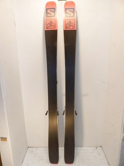 Mens Salomon QST 98 w/ STH 13 Size 183cm Downhill Skis - Blue / Orange