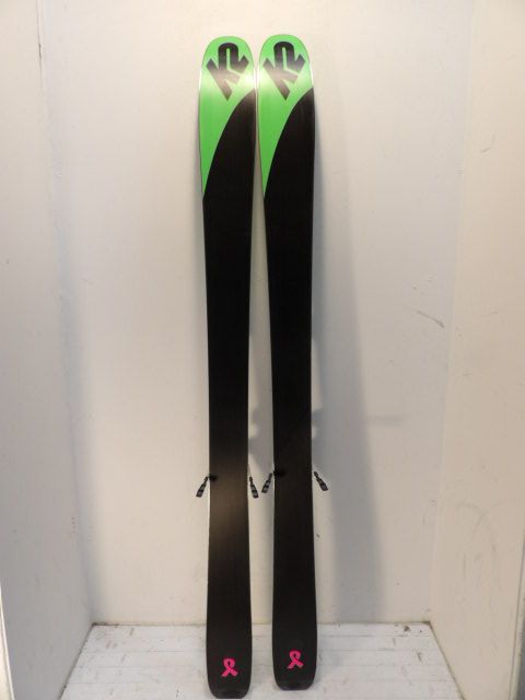 Womens K2 FulLuvit Marker Griffon w/ 95ti Size 163cm Downhill Skis - Blue