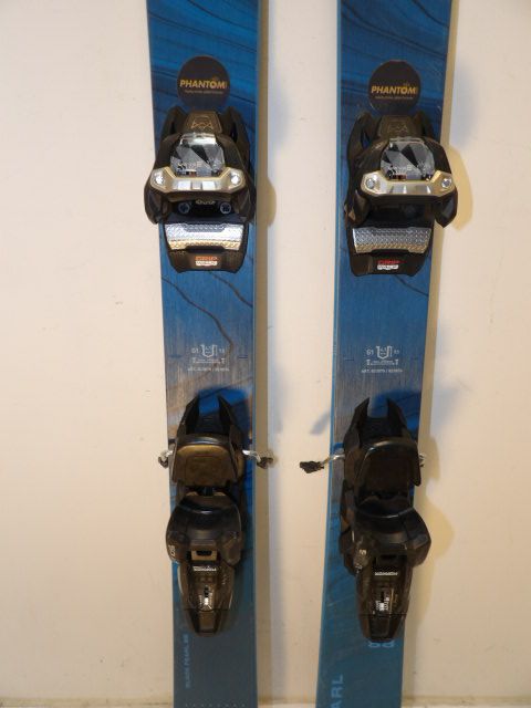 Womens Blizzard Black Pearl 88 w/ Squire Size 153cm Downhill Skis - Blue