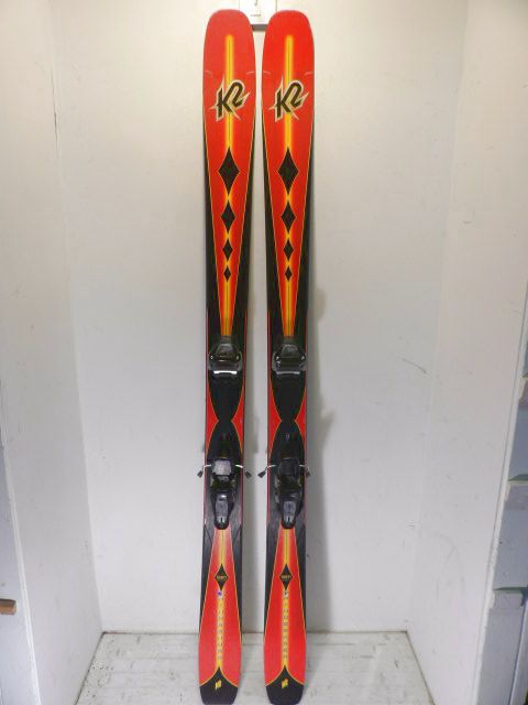 Mens K2 Mindbender 108 Ti w/ Marker Jester Size 186cm Downhill Skis - Red / Blac