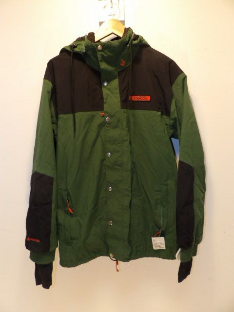 Men's Volcom Gore-tex Size Small Green Jacket - Green