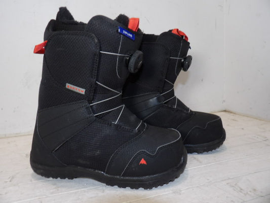 Youth Burton Zipline BOA Size 6K Boots - Black / Red