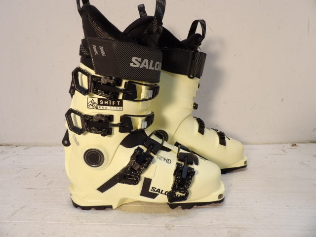Womens Salomon Shift Pro 110 Size 22.5 AT Boots - Pale Yellow