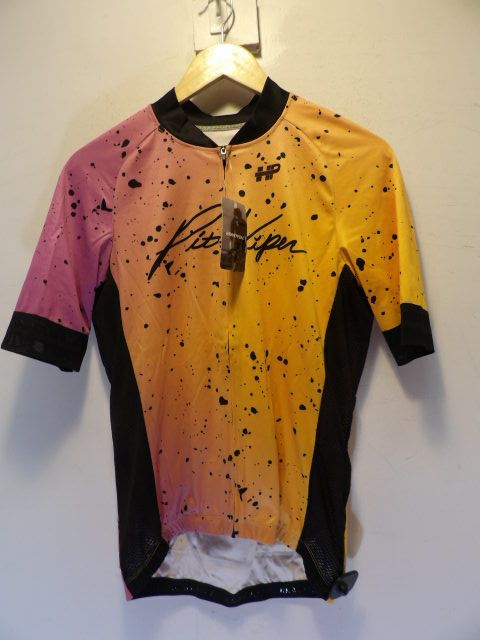 Mens Pit Viper Jersey - Large - Orange / Pink