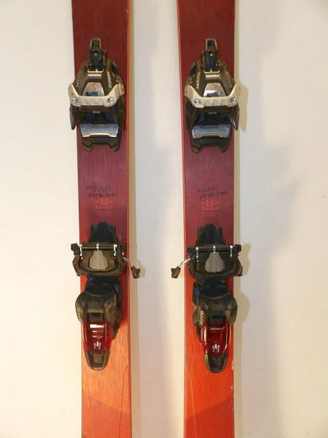 Mens Blizzard Rustler 9 w/ Duke PT Size 188cm AT Skis - Red